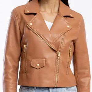 Blank NYC Faux Leather Moto Jacket, XS NWT